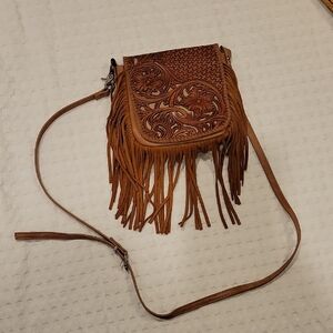 Montana West Brown Fringe Crossbody Bag